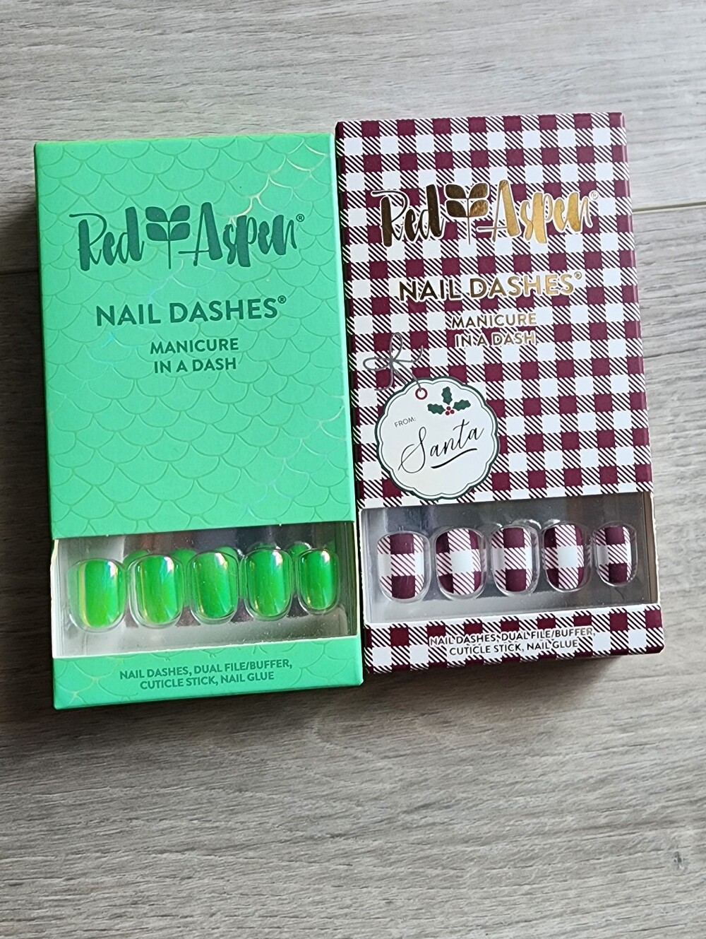 Red Aspen Press On Nail Bundle